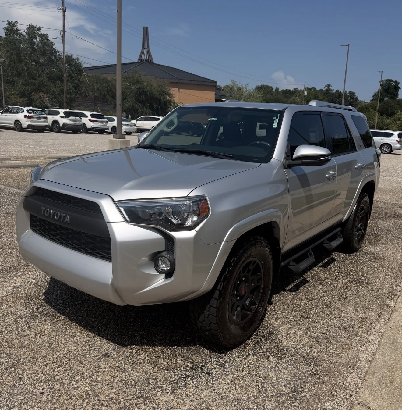 Silver Toyota 4Runner detail